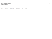 Tablet Screenshot of davidmaupile.com
